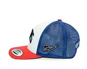 Kšiltovka Alpinestars - Dunker Trucker - White/Red/Blue