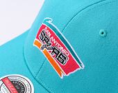 Kšiltovka Mitchell & Ness NBA Home Town Classic Red San Antonio Spurs Teal