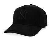 Kšiltovka New Era - 9FORTY A-Frame MLB Faux Suede - NY Yankees - Black