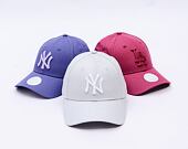 Dámská Kšiltovka New Era - MLB Metallic Denim 9FORTY - NY Yankees - Silver / White