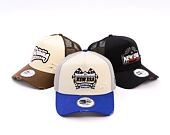 Kšiltovka New Era - Motosport 9FORTY Trucker - Cream / Light Royal