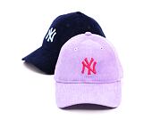 Dámská Kšiltovka New Era - MLB Cord 9TWENTY - NY Yankees - Purple / Energy Red