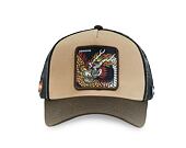 Kšiltovka Capslab - Trucker Dragon - Brown