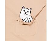 Dámské Triko Rip N Dip - Lord Nermal Cropped Baby Pocket Tee - Almond