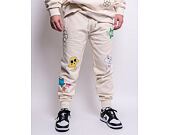Tepláky RIP N DIP Shroom Mania Sweatpants Bone Mineral Wash