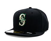 Kšiltovka New Era 59FIFTY MLB UK Authentic Performance Seattle Mariners - Navy