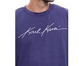 Triko Karl Kani Autograph Washed Boxy Tee purple