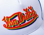 Kšiltovka Von Dutch Trucker Newark White/Rainbow