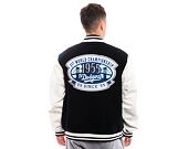 Bunda New Era - Patch Varsity Jacket - LA Dodgers - Black / White