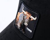 Kšiltovka Goorin Trucker - The Suede Bull - Black