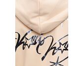 Mikina Karl Kani - Authentic Star Logo OS Full Zip Hoodie - Light Sand