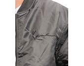 Bunda Karl Kani Small Signature Distressed Bomber Jacket anthracite