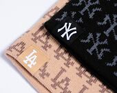 Kulich New Era - Jacquard Skull Beanie - LA Dodgers - Beige