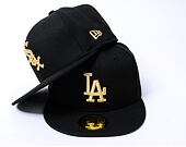 Kšiltovka New Era - 59FIFTY MLB Coops Metallic - LA Dodgers - Black / Gold