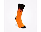 Ponožky New Era - Flame Crew Socks - Black / Orange