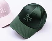 Dámská Kšiltovka New Era - MLB Satin 9FORTY - Oakland Athletics - Dark Green