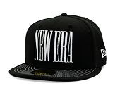 Kšiltovka New Era - Wordmark 59FIFTY - Black / White