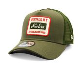 Kšiltovka New Era - Buffalo Patch 9FORTY Trucker - New Olive