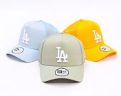 Kšiltovka New Era - MLB Essential 9FORTY Trucker - LA Dodgers - Mint Green / White