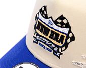 Kšiltovka New Era - Motosport 9FORTY Trucker - Cream / Light Royal